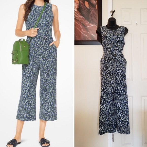 michael kors cropped jumpsuit